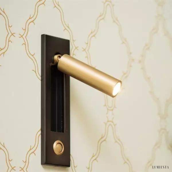 Lampa LED do czytania z regulowanym ramieniem ścienna