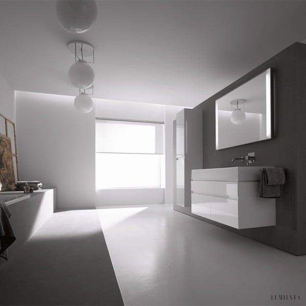 Lampa sufitowa Bauhaus DMB 26 z okrągłym kloszem szklanym