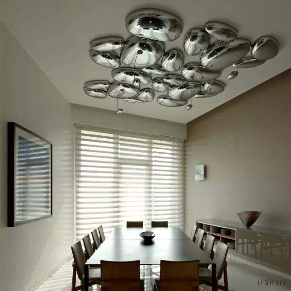 Lampa sufitowa Skydro z chromowanymi akcentami 110 cm