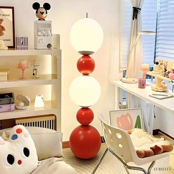 Nowoczesna minimalistyczna lampa podłogowa Molecular Ball