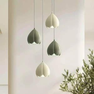 Lampa Wisząca Kwiatowa w Stylu Francuskim z Pąkami