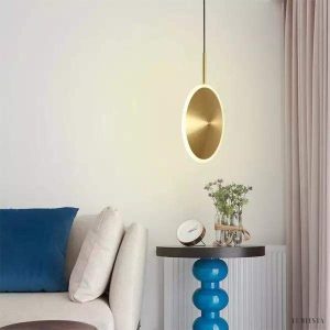 Lampa Wisząca Chrona Dish Mosiężna Design 20 30 40 cm
