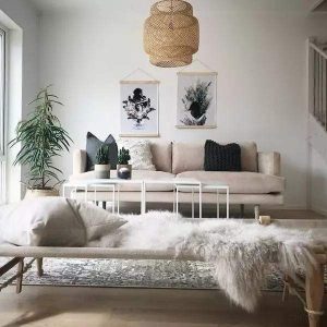 Bambusowa lampa wisząca w naturalnym stylu do wnętrz