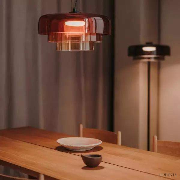 Lampa wisząca Prim szklane cylindryczne klosze kolorowe