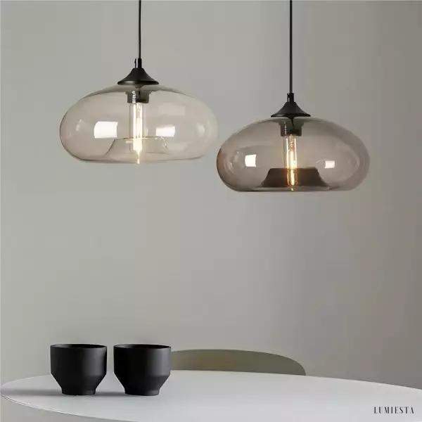 Lampa wisząca Art Deco w skandynawskim stylu szkło 28 cm