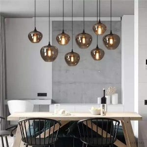 Klasyczna szklana lampa wisząca Lino w eleganckim stylu