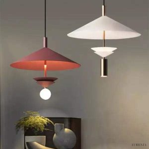 Metalowa lampa wisząca Lantia w skandynawskim stylu