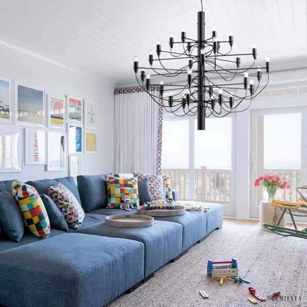 Elegancki żyrandol Nil w kształcie pająka z 30 głowicami