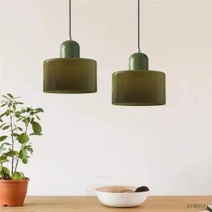 Mondi - Cylindryczna lampa wisząca - elegancki design do wnętrz - wiele kolorów - Ø15cm