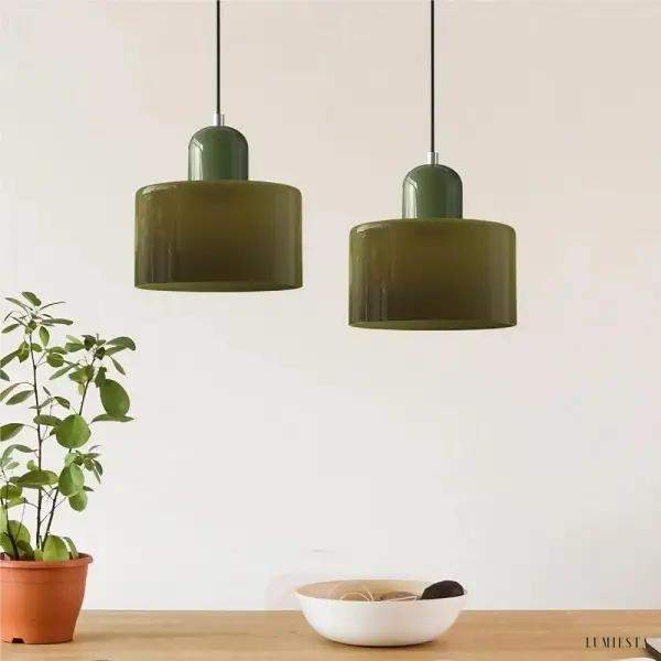 Mondi - Cylindryczna lampa wisząca - elegancki design do wnętrz - wiele kolorów - Ø15cm