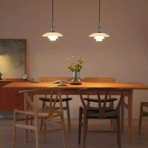 Poria - Duńska metalowa lampa wisząca wielowarstwowa dyskowa, 1-punktowa, Ø28cm