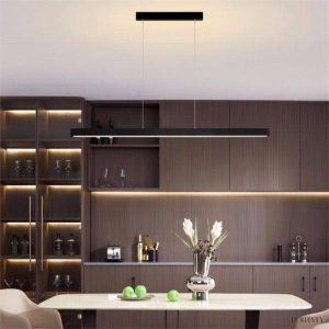 Lampa wisząca LED metalowa pozioma industrialna 60 80 100 120 cm