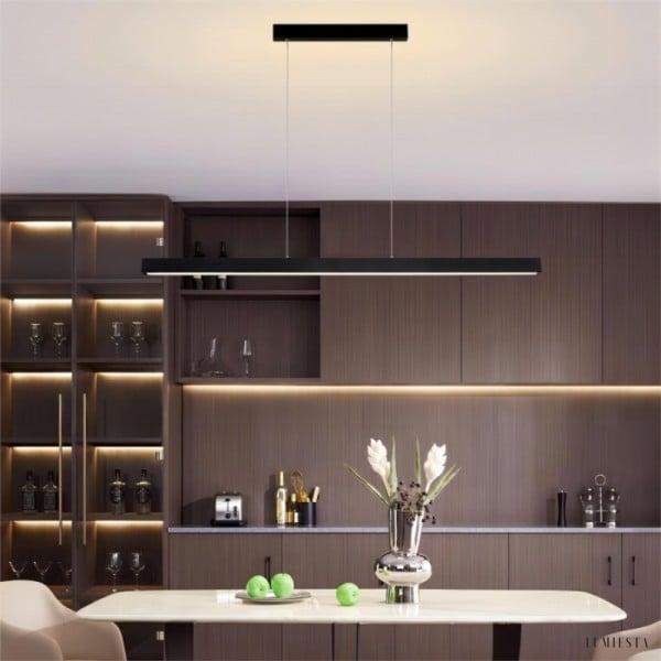 Lampa wisząca LED metalowa pozioma industrialna 60 80 100 120 cm