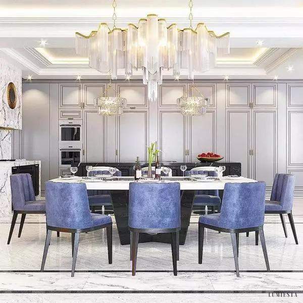 Lampa wisząca Stream z metalowych łańcuchów niklowana 60cm