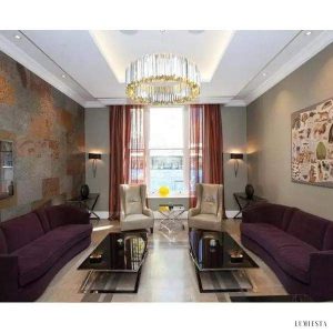 Lampa sufitowa Facet metalowa z efektem LED  styl nowoczesny