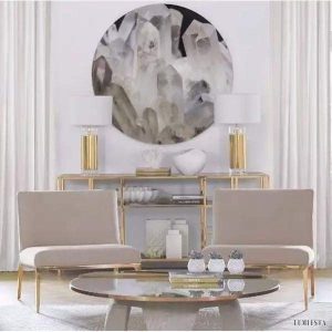 Lampa stołowa Parker w stylu nowoczesnym z białym kloszem