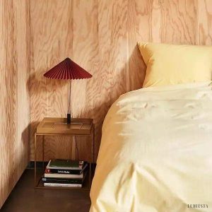 Lampka stołowa Matin z plisowanym kloszem w różnych kolorach