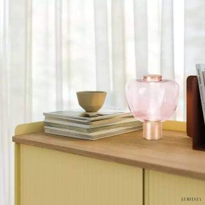 Lampka stołowa RIFLESSO szklana w kształcie bąbelka