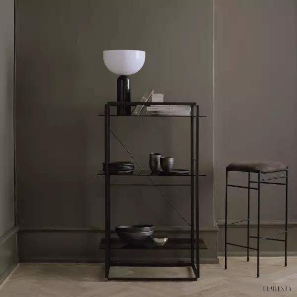 Lampa stołowa Kizu minimalistyczna z geometrycznym kloszem