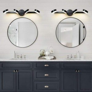 Nowoczesna lampa ścienna z regulowanymi okrągłymi kloszami