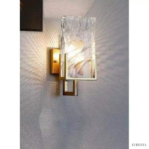 Lampa ścienna kryształowa Ice Crystal w stylu retro