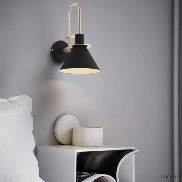 Stylowa lampa ścienna metalowa w skandynawskim stylu