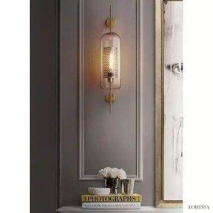 Lampa Ścienna Chiswick Glass Stylowa Szklana Kapsułka