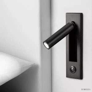 Lampa LED do czytania z regulowanym ramieniem ścienna