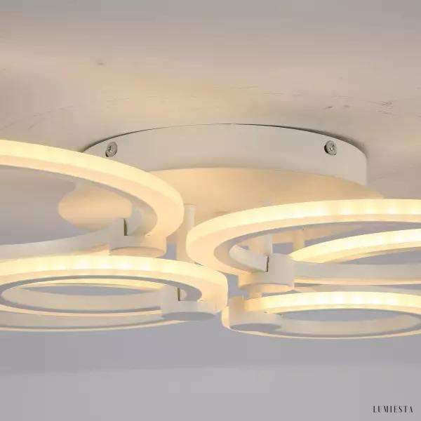 Nowoczesna lampa sufitowa LED w kształcie pierścieni 80 cm