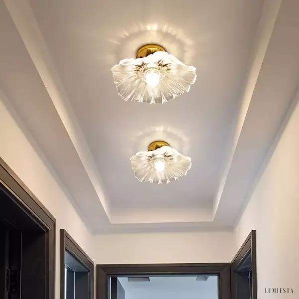 image_6-663.jpg Lampy sufitowe Lotus w kształcie kwiatu ze szkła retro, styl vintage, 1-punktowa