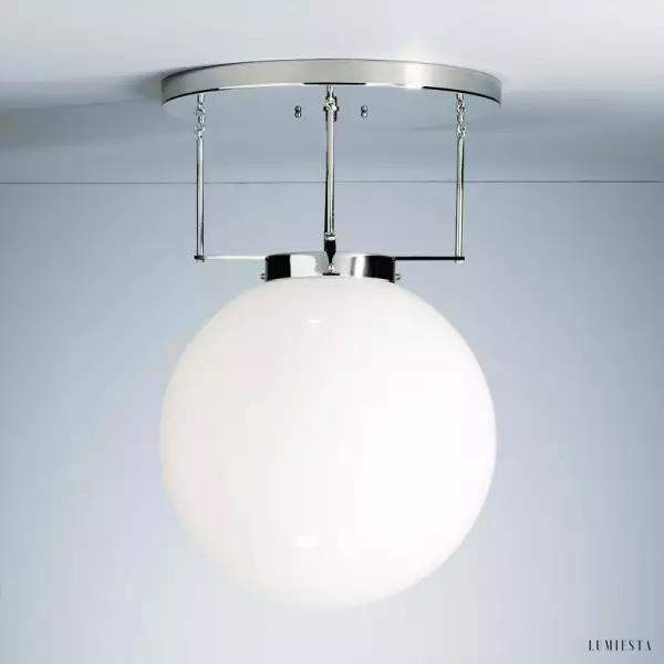 Lampa sufitowa Bauhaus DMB 26 z okrągłym kloszem szklanym