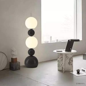 Nowoczesna minimalistyczna lampa podłogowa Molecular Ball
