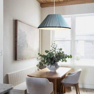 Nowoczesna lampa wisząca w kształcie załamanej porcelany