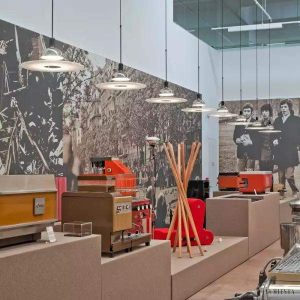 Lampa wisząca Frisbi stylowa okrągła 60 cm czarna nikiel