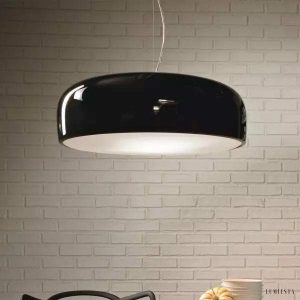 Lampa Wisząca Rosa Nowoczesny Minimalizm Czarny Biały