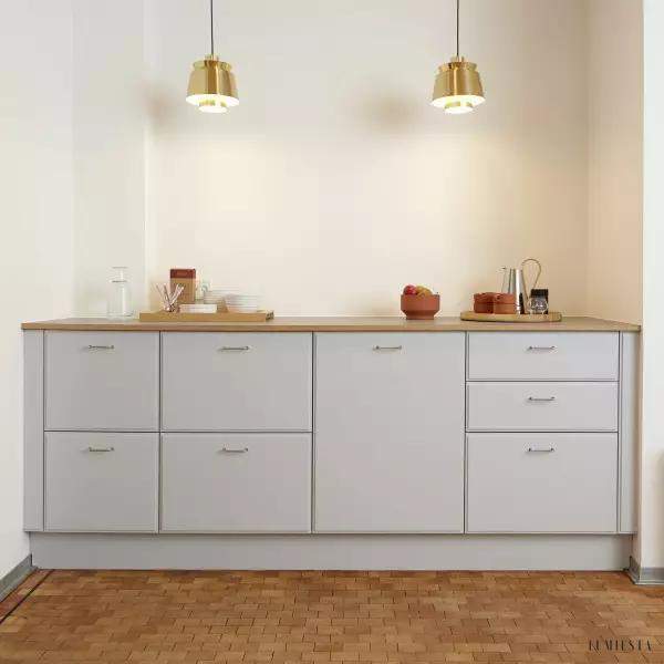 Lampy wiszące Uti w stylu retro z metalowymi kloszami