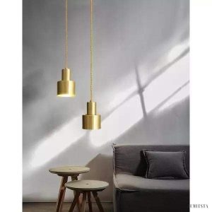 Mosiężna lampa wisząca stylowa elegancja do wnętrza