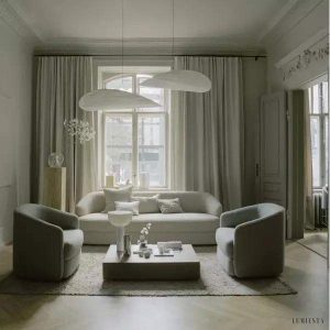 Lampa Wisząca Cloudy w Kształcie Chmury z Ekologicznych Materiałów