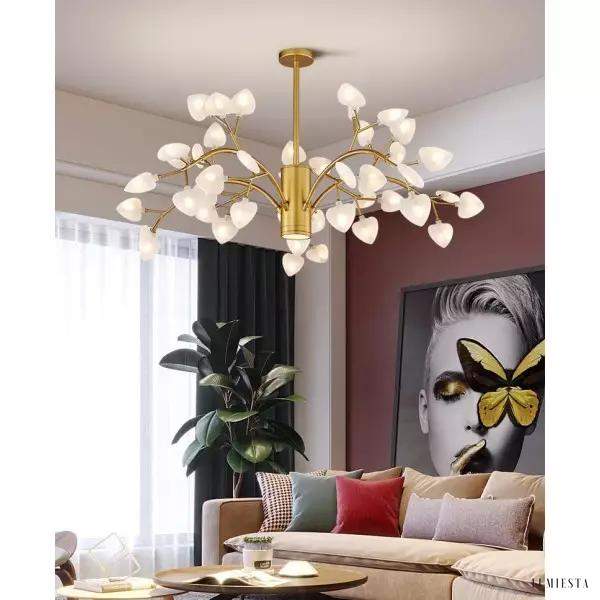 Lampa wisząca HEART w kształcie serca z metalowymi ramionami