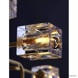 Lampa sufitowa kryształowa w stylu minimalistycznym