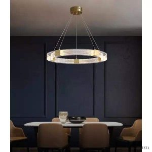 Lampa wisząca LED w kształcie równoległych pierścieni