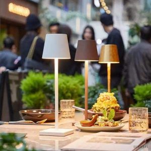 Nowoczesna lampa stołowa LED z regulacją jasności