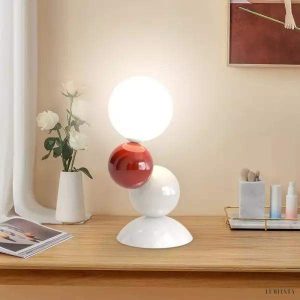 Kolorowa stołowa lampa akrylowa w nowoczesnym stylu