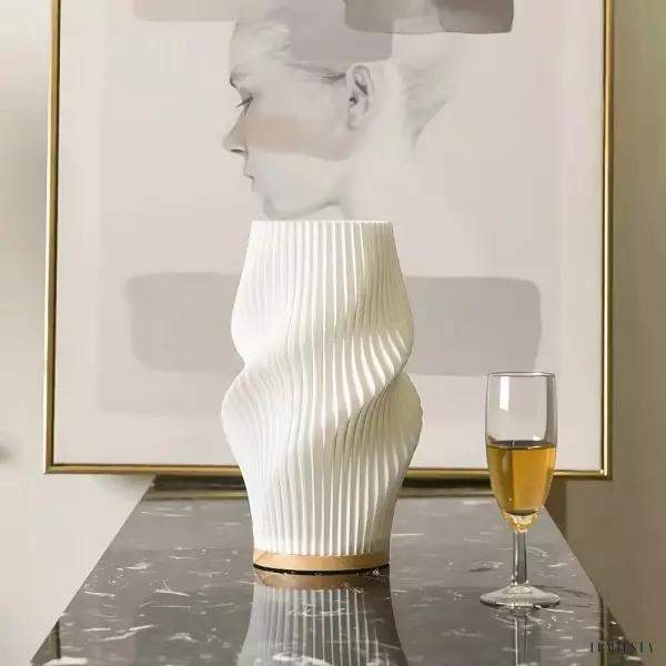 Nowoczesna lampka nocna z 3D wydruku elegancki styl minimalistyczny