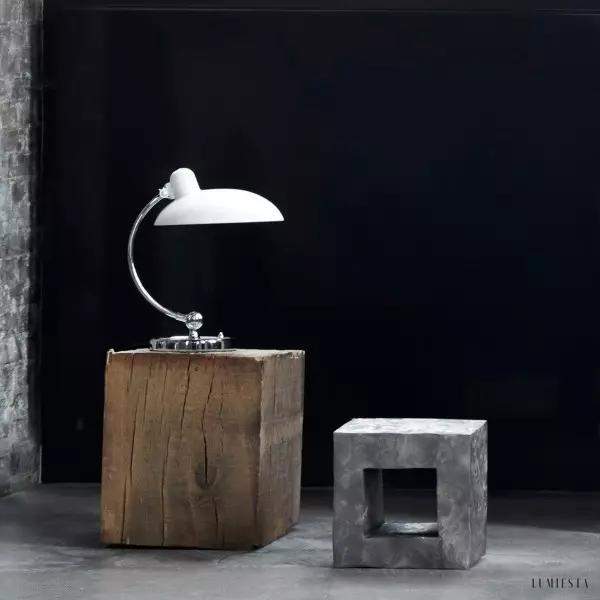 Lampa biurkowa Kaiser Idell 6631 w stylu Bauhaus z regulowanym kloszem