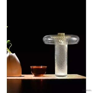 Lampa stołowa Stellar szklana z nowoczesną technologią LED