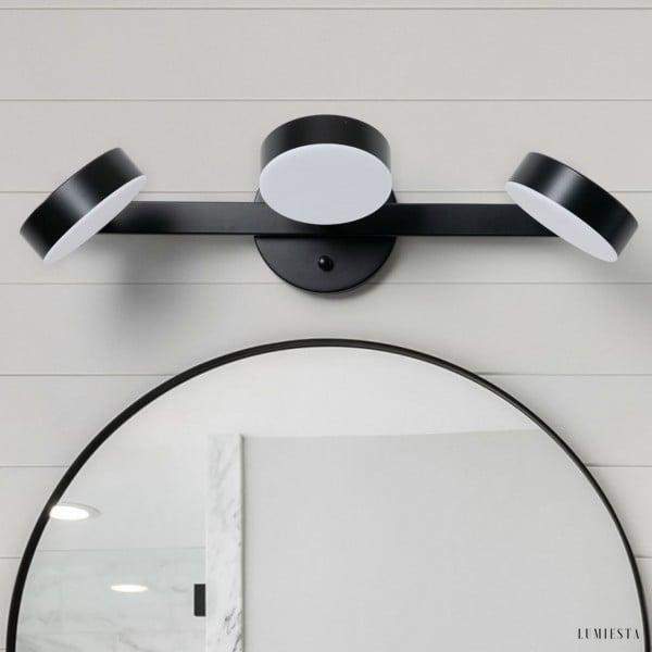 Nowoczesna lampa ścienna z regulowanymi okrągłymi kloszami