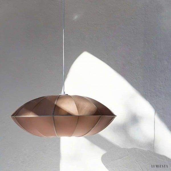 image_7-53.jpg Aria - Lampa wisząca bąbelkowa z tkaniny biało-czarna/brązowo-czarna, Ø40/50/60cm