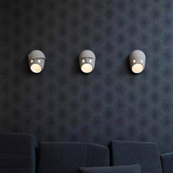 Lampka ścienna Party ceramiczna w kształcie twarzy