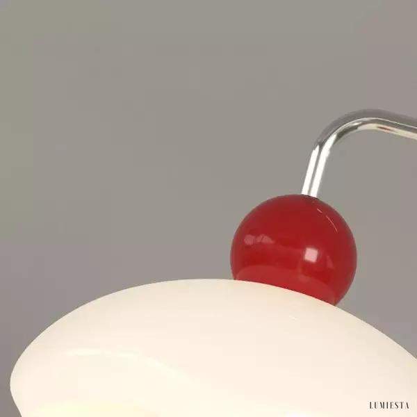 Lampa ścienna z ruchomym ramieniem w kolorze kremowym